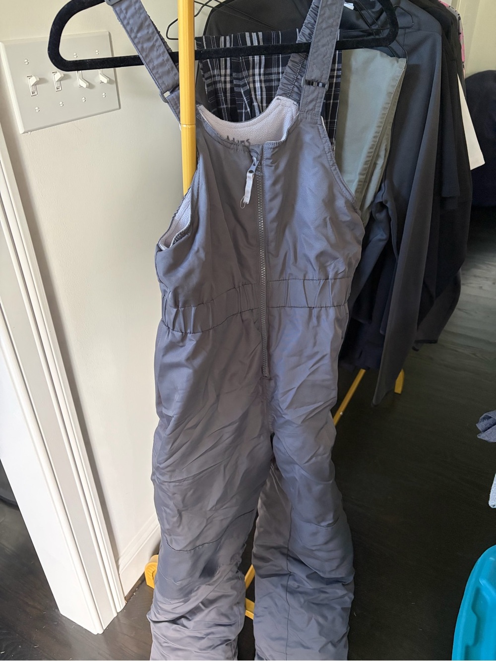 Kids insulated snow bibs - Gray